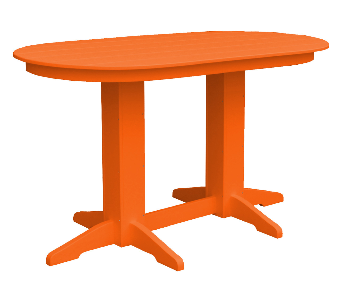 Bryton Park Poly Furniture Recycled Plastic 5' Oval Counter Table (Counter Height) - LEAD TIME TO SHIP 3 WEEKS OR LESS