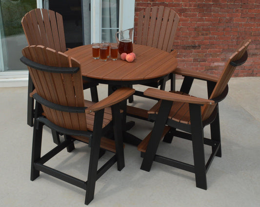 Bryton Park Poly Furniture Recycled Plastic 5 Piece Balcony Table Set (Counter Height) - LEAD TIME TO SHIP 10 BUSINESS DAYS