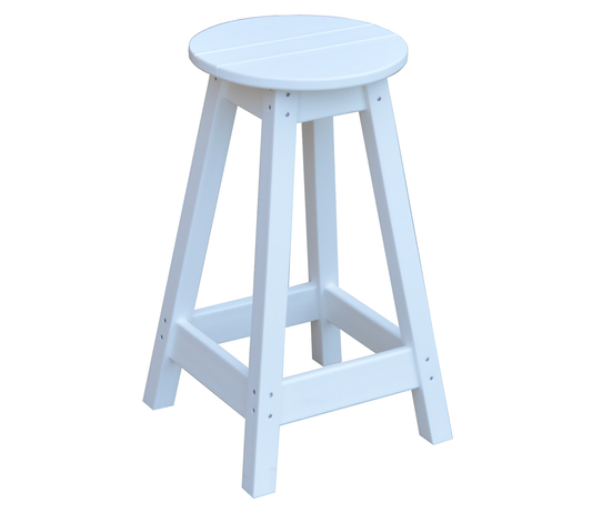 Bryton Park Poly Furniture Recycled Plastic Round Stool (Counter Height) - LEAD TIME TO SHIP 10 BUSINESS DAYS