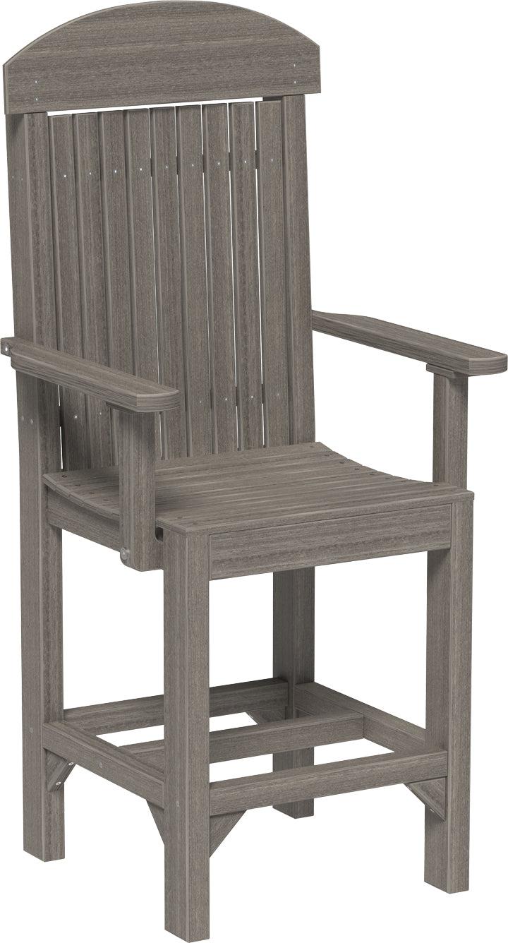 LuxCraft Recycled Plastic Classic Arm Chair (COUNTER HEIGHT) - LEAD TIME TO SHIP 3 TO 4 WEEKS
