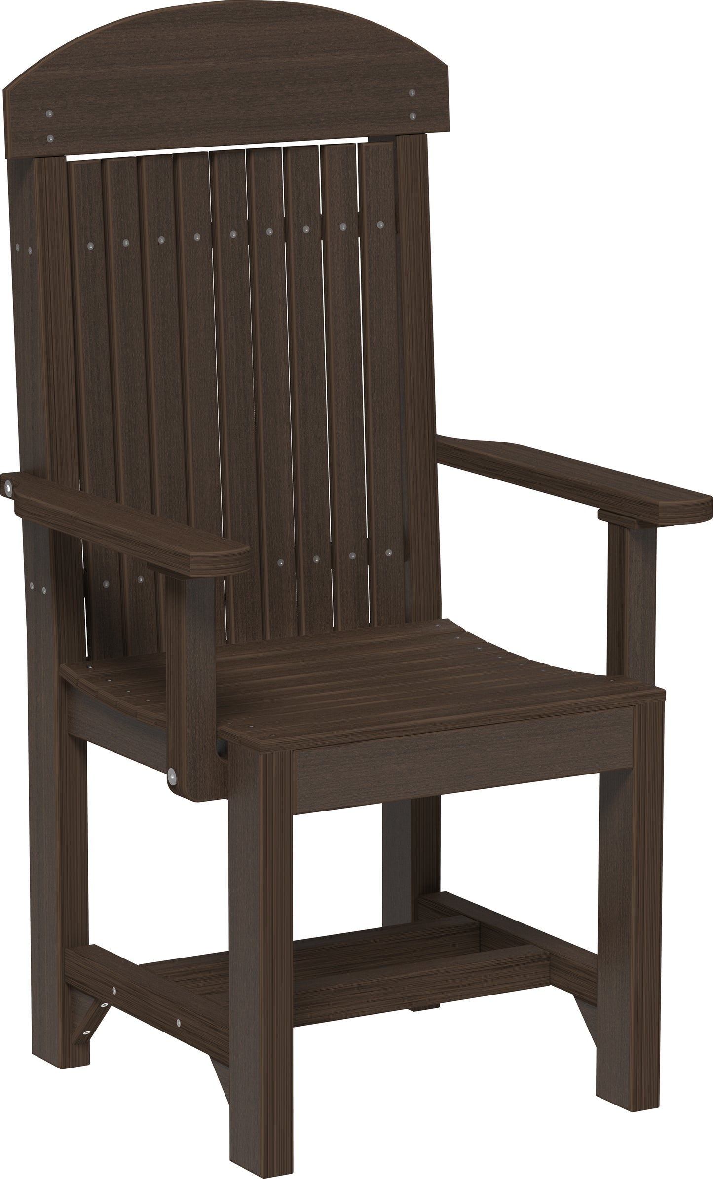 LuxCraft Recycled Plastic Classic Arm Chair (DINING HEIGHT) - LEAD TIME TO SHIP 3 TO 4 WEEKS