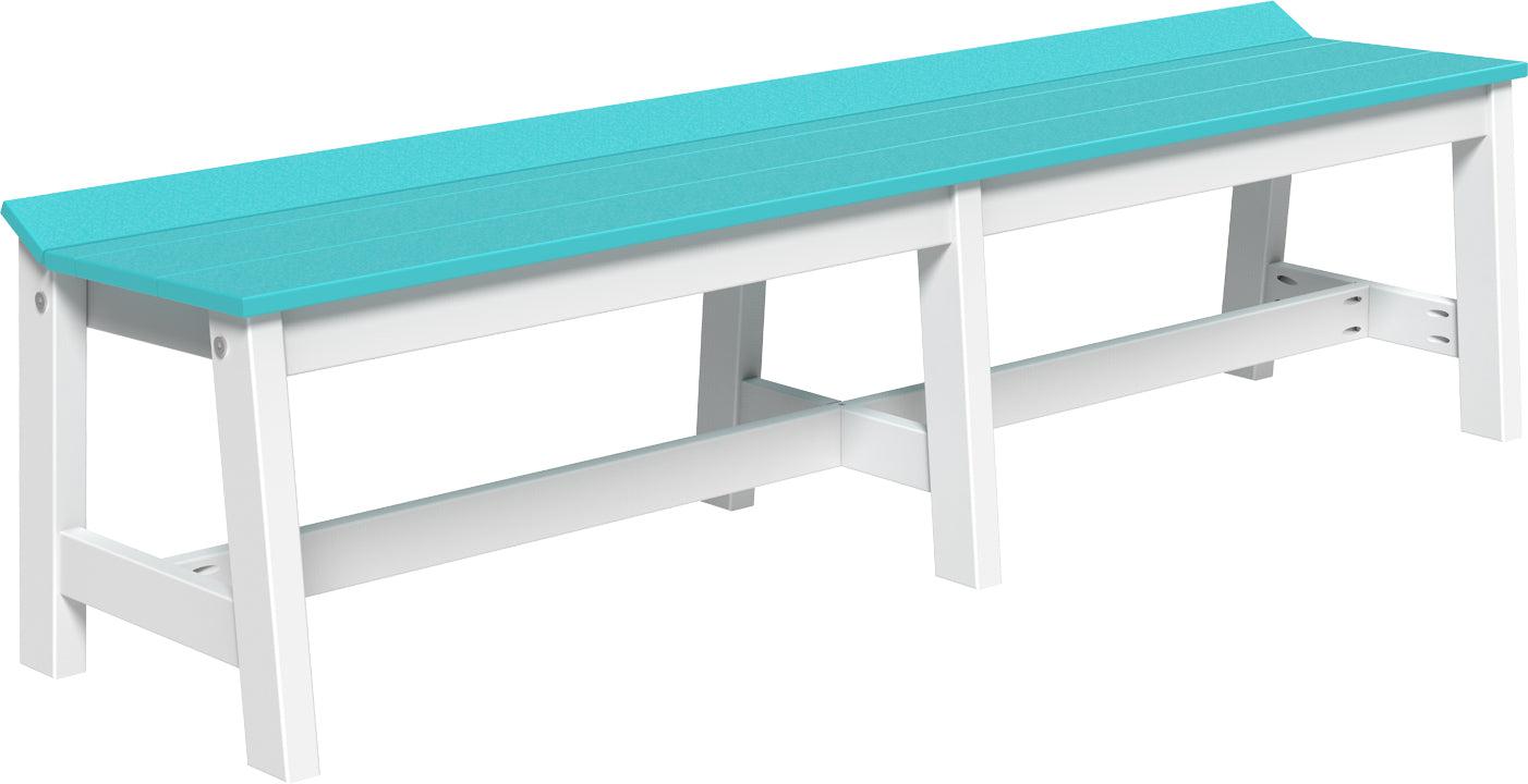 LuxCraft Recycled Plastic 72" Café Dining Bench (DINING HEIGHT) - LEAD TIME TO SHIP 3 TO 4 WEEKS