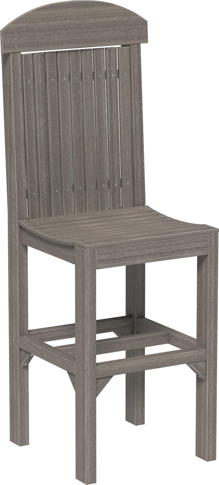 LuxCraft Recycled Plastic Classic Side Chair (BAR HEIGHT) - LEAD TIME TO SHIP 3 TO 4 WEEKS
