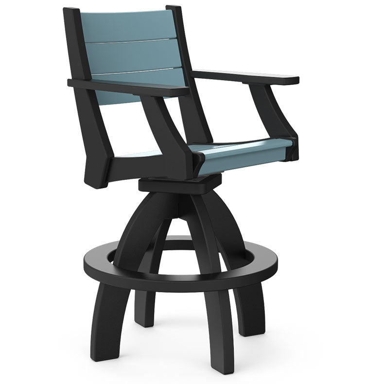 Beaver Dam Outdoor Farmhouse Swivel Bar Chair (BAR HEIGHT) - LEAD TIME TO SHIP 8 WEEKS OR LESS