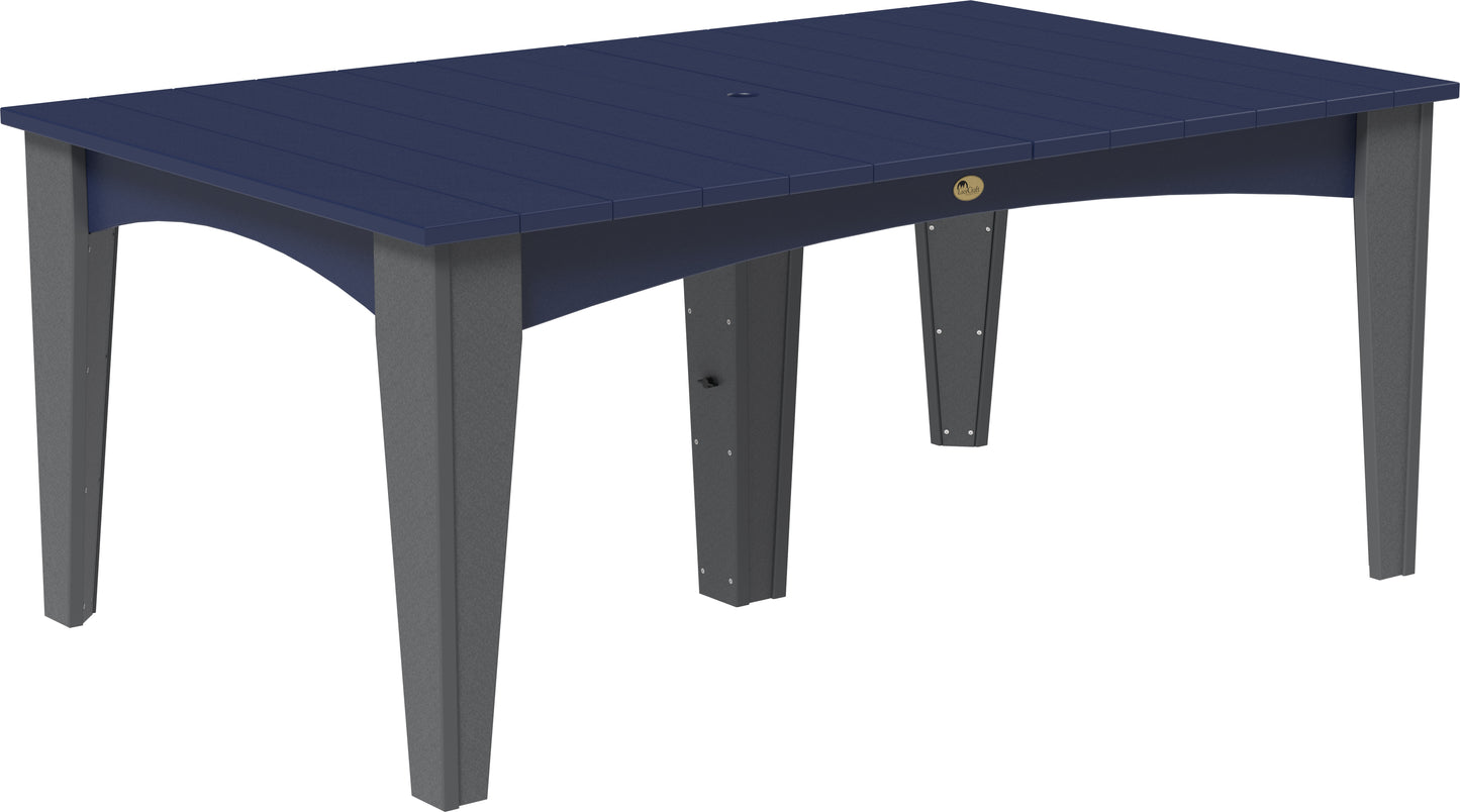 LuxCraft Recycled Plastic 44" x 72" Rectangular Island Dining Height Table - LEAD TIME TO SHIP 3 TO 4 WEEKS
