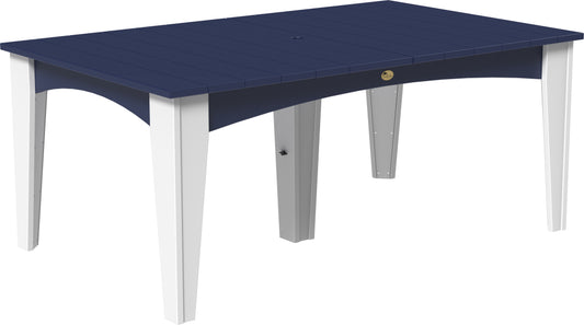 LuxCraft Recycled Plastic 44" x 72" Rectangular Island Dining Height Table - LEAD TIME TO SHIP 3 TO 4 WEEKS
