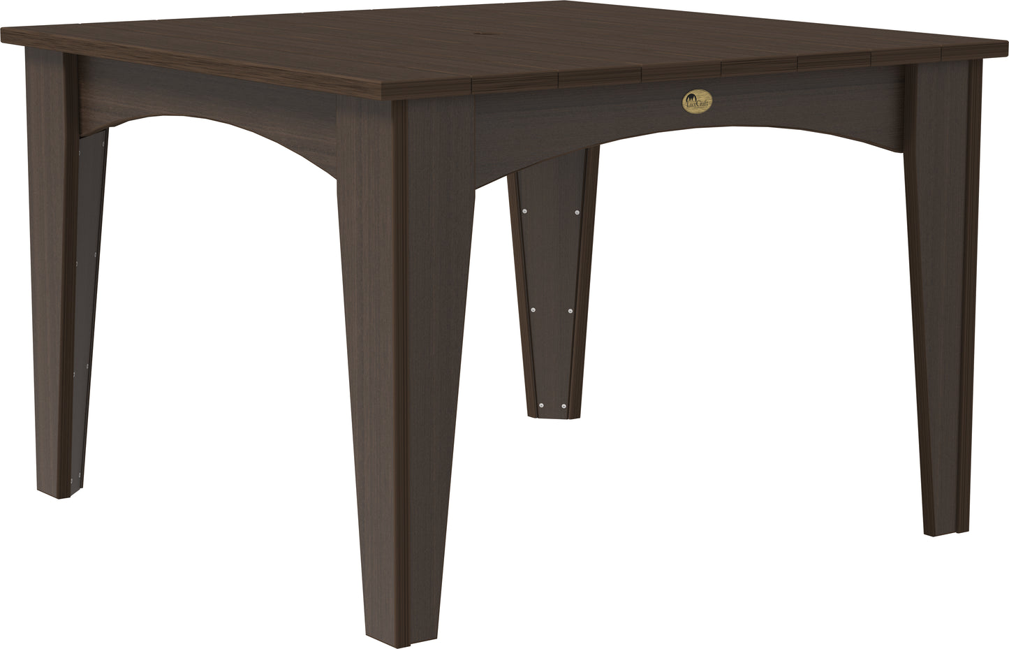 LuxCraft Recycled Plastic 44" Square Island Dining Height Table - LEAD TIME TO SHIP 3 TO 4 WEEKS