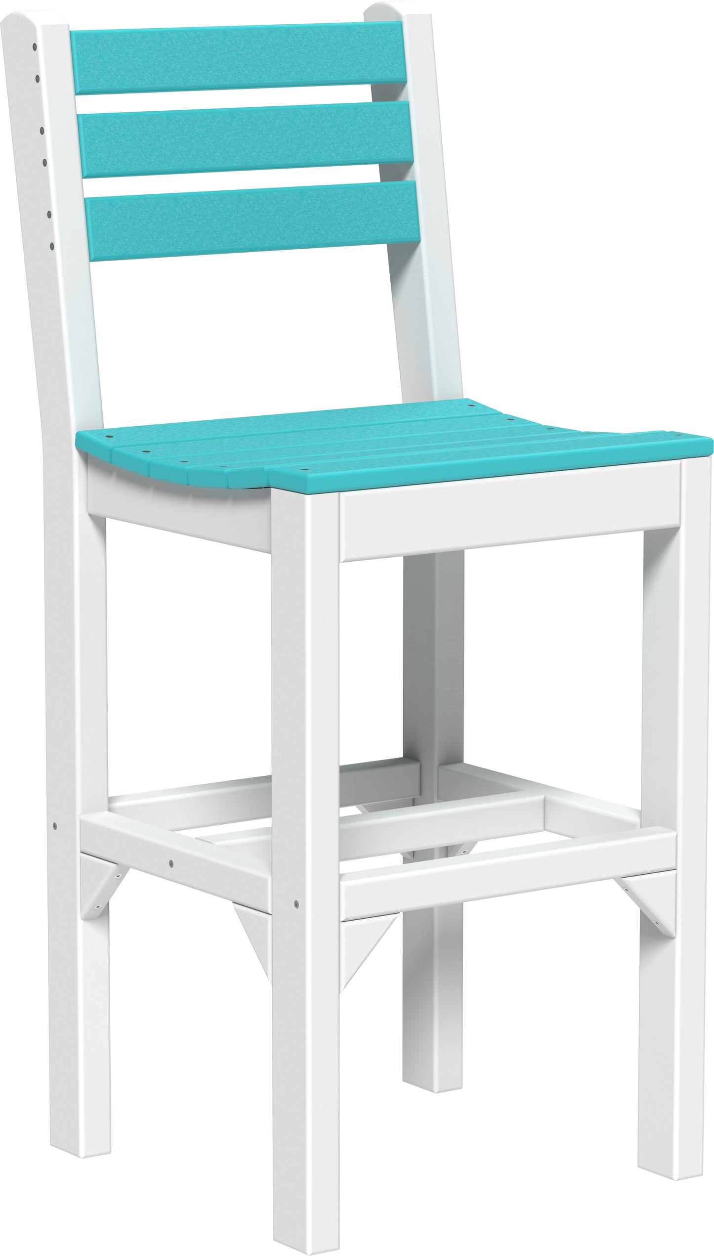 LuxCraft Recycled Plastic Island Side Chair (BAR HEIGHT)  - LEAD TIME TO SHIP 3 TO 4 WEEKS