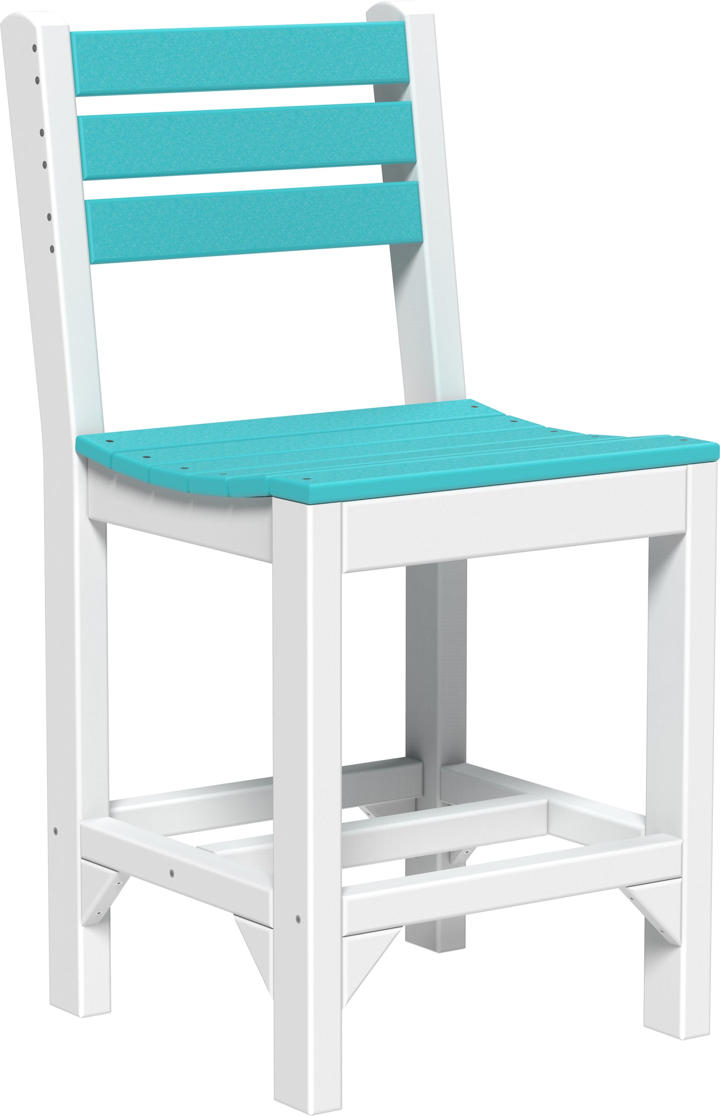 LuxCraft Recycled Plastic Counter Height Island Side Chair - LEAD TIME TO SHIP 3 TO 4 WEEKS