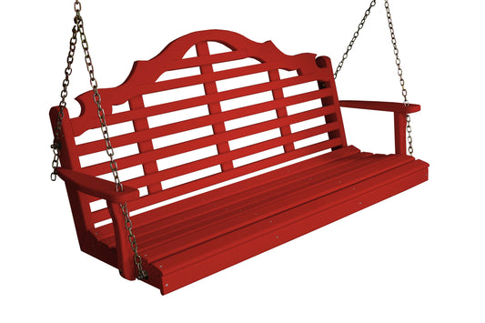 A&L Furniture Marlboro Yellow Pine 4ft Porch Swing - LEAD TIME TO SHIP 10 BUSINESS DAYS