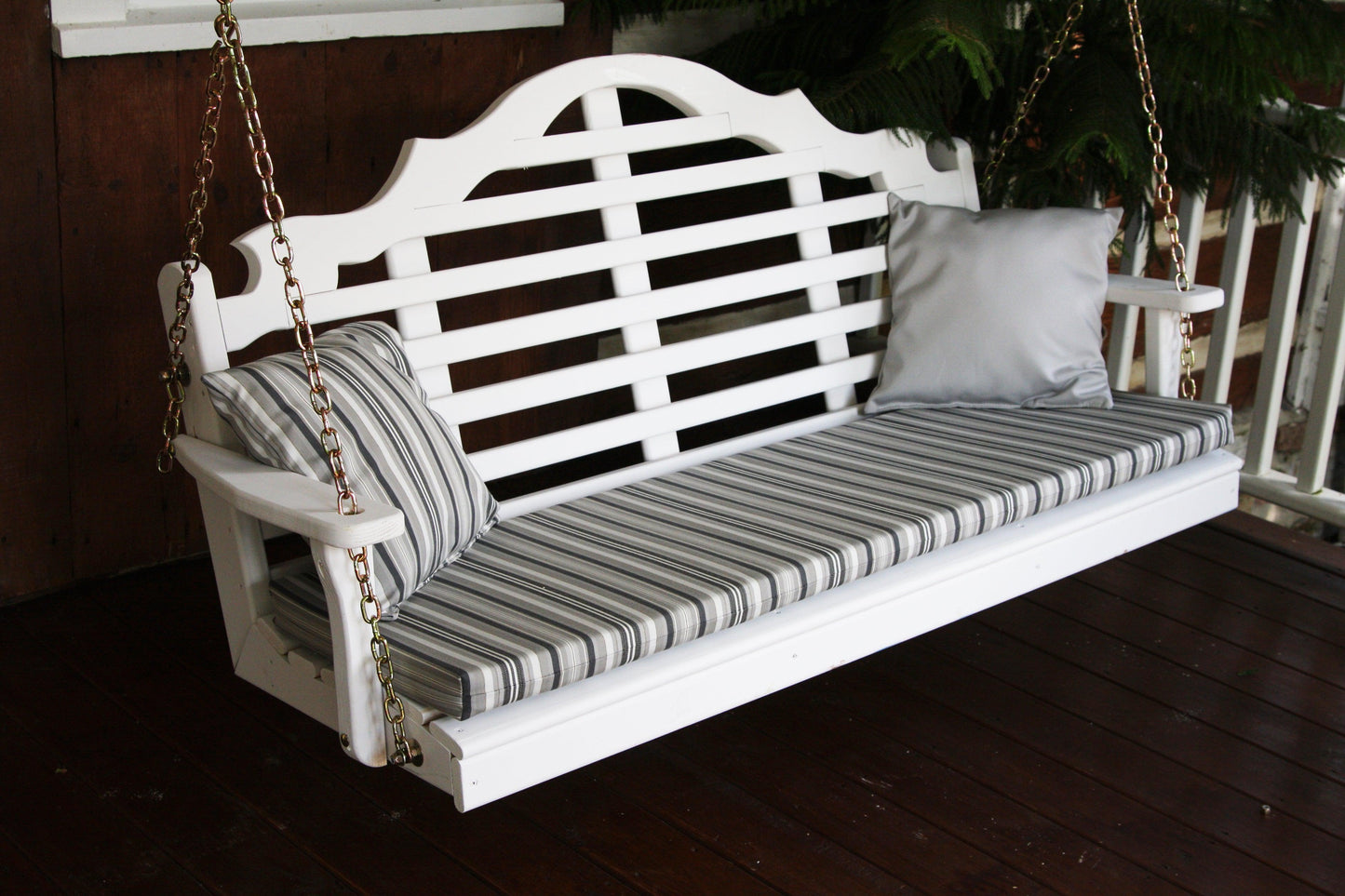 A&L Furniture Marlboro Yellow Pine 6ft Porch Swing - LEAD TIME TO SHIP 10 BUSINESS DAYS