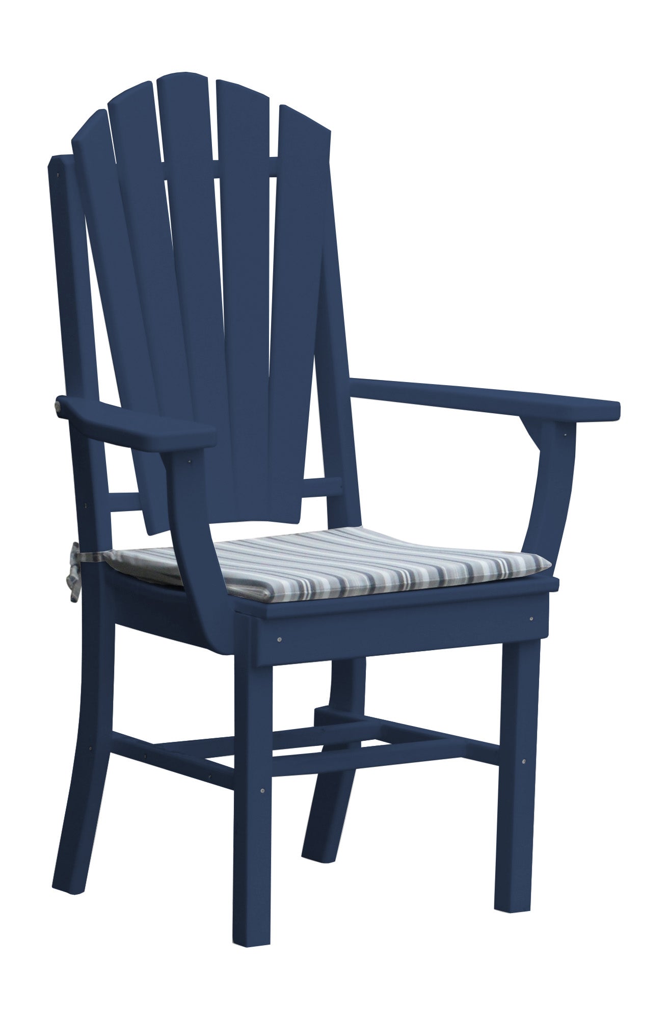 Bryton Park Poly Furniture Recycled Plastic Adirondack Dining Chair w/Arms - LEAD TIME TO SHIP 10 BUSINESS DAYS