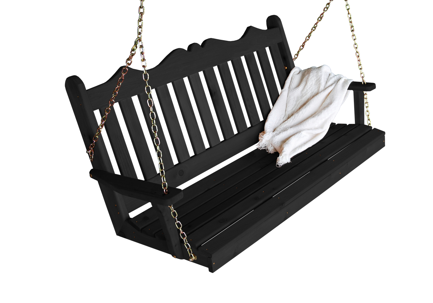 Regallion Outdoor Western Red Cedar 4' Royal English Garden Swing - LEAD TIME TO SHIP 7 BUSINESS DAYS OR LESS