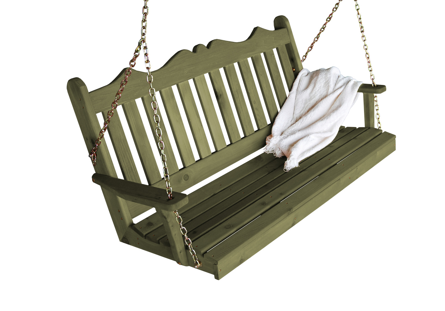 Regallion Outdoor Western Red Cedar 4' Royal English Garden Swing - LEAD TIME TO SHIP 7 BUSINESS DAYS OR LESS