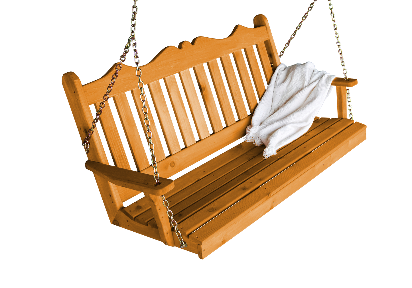 Regallion Outdoor Western Red Cedar 4' Royal English Garden Swing - LEAD TIME TO SHIP 7 BUSINESS DAYS OR LESS