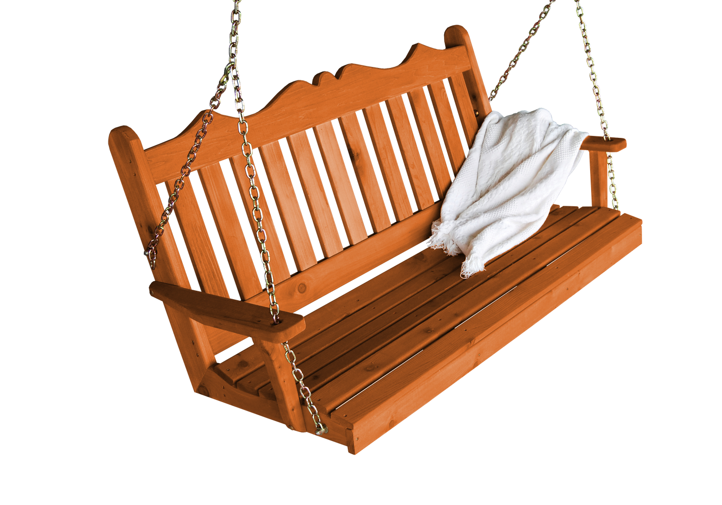 Regallion Outdoor Western Red Cedar 4' Royal English Garden Swing - LEAD TIME TO SHIP 7 BUSINESS DAYS OR LESS