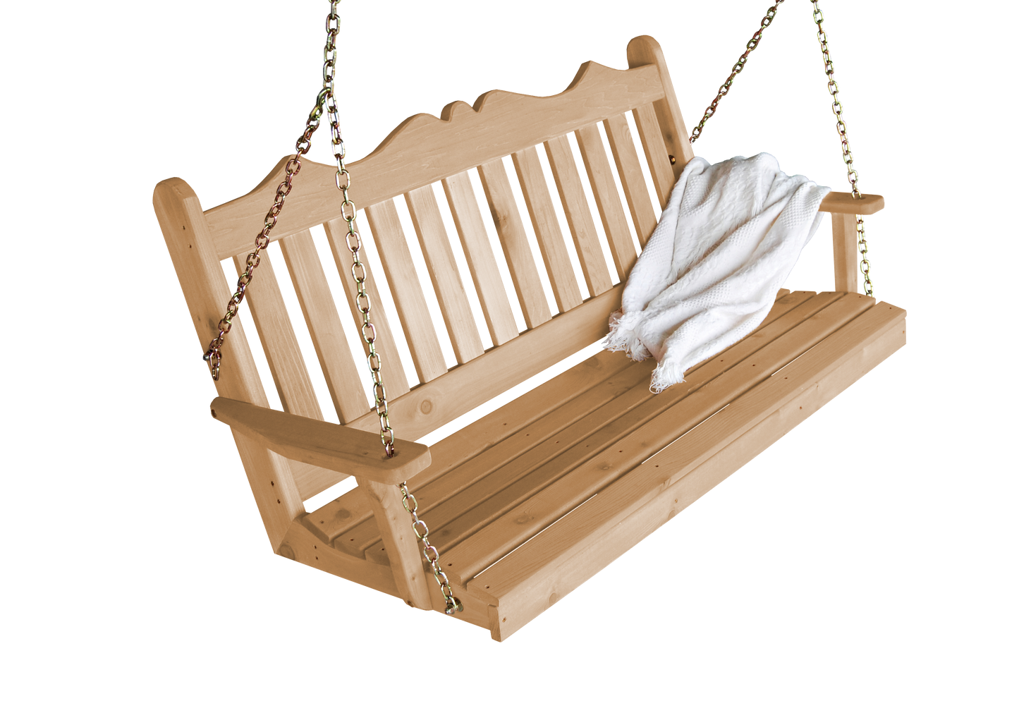 Regallion Outdoor Western Red Cedar 4' Royal English Garden Swing - LEAD TIME TO SHIP 7 BUSINESS DAYS OR LESS