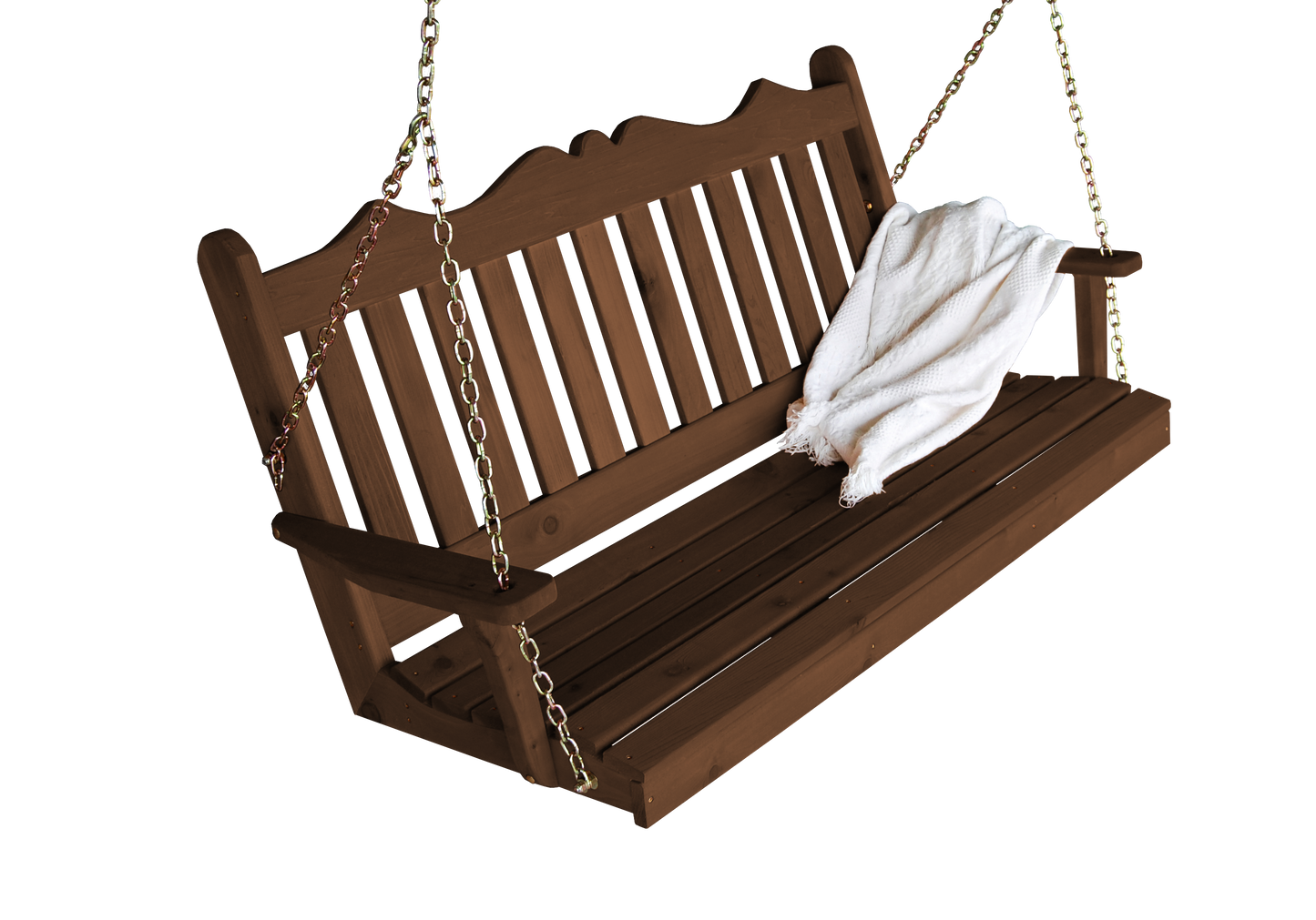 Regallion Outdoor Western Red Cedar 4' Royal English Garden Swing - LEAD TIME TO SHIP 7 BUSINESS DAYS OR LESS