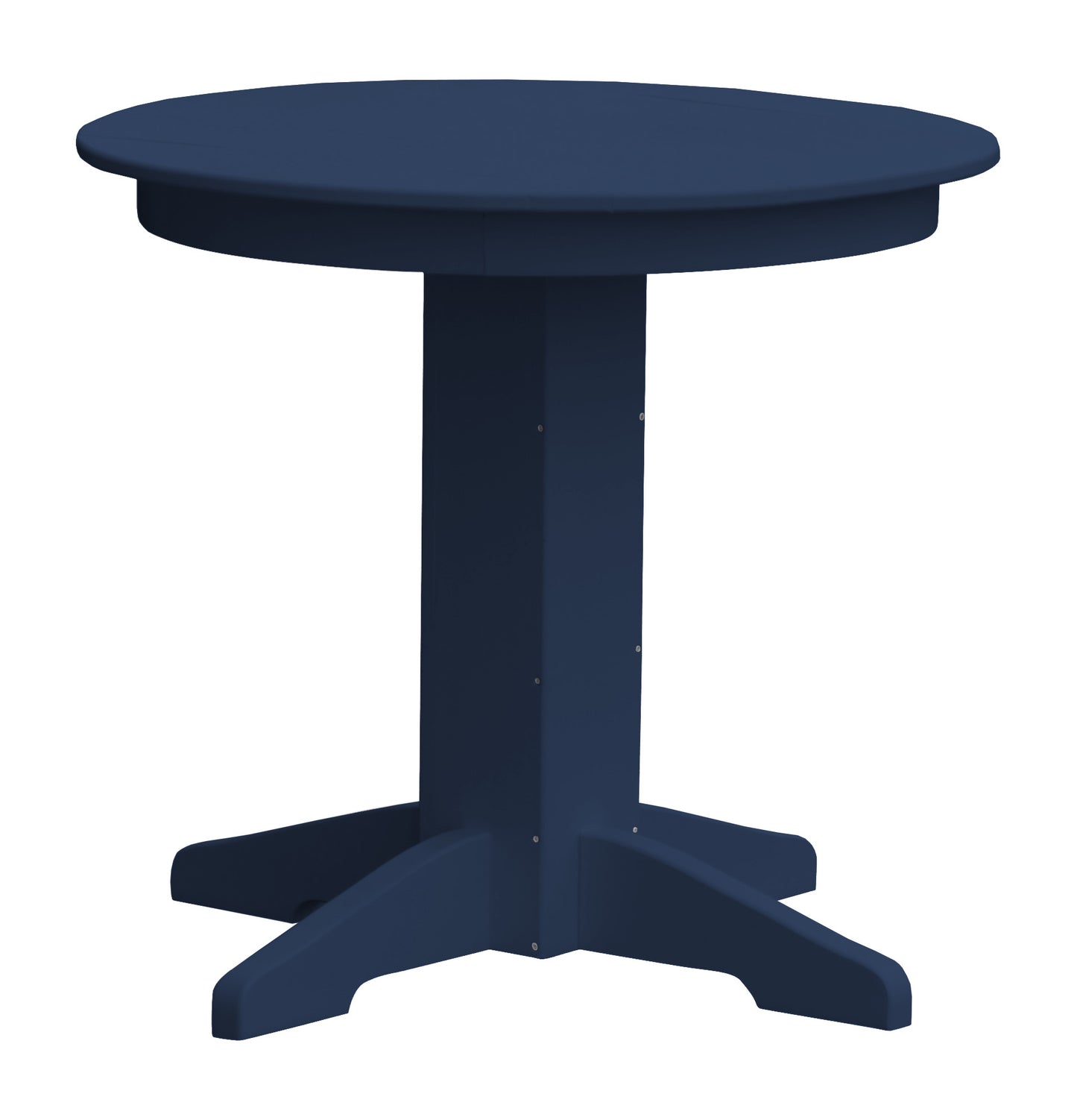 Bryton Park Poly Furniture Recycled Plastic 33" Round Dining Table - LEAD TIME TO SHIP 2 WEEKS OR LESS