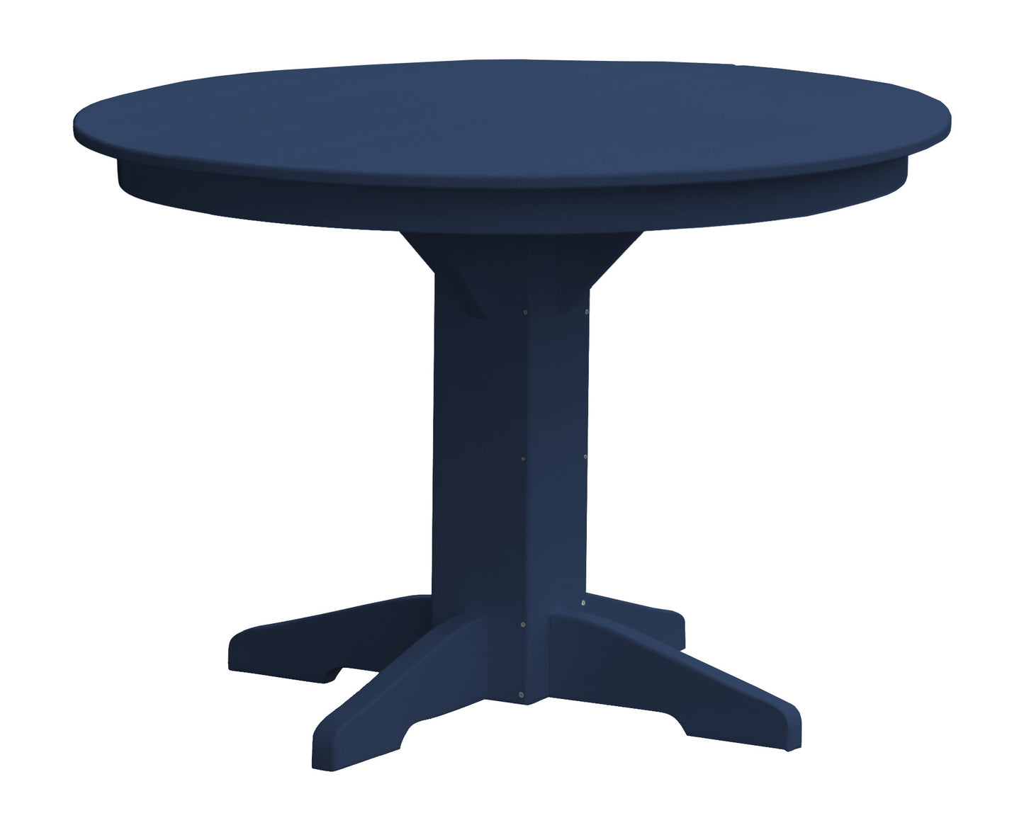 Bryton Park Poly Furniture Recycled Plastic 44" Round Dining Table (DINING HEIGHT) - LEAD TIME TO SHIP 3 WEEKS OR LESS