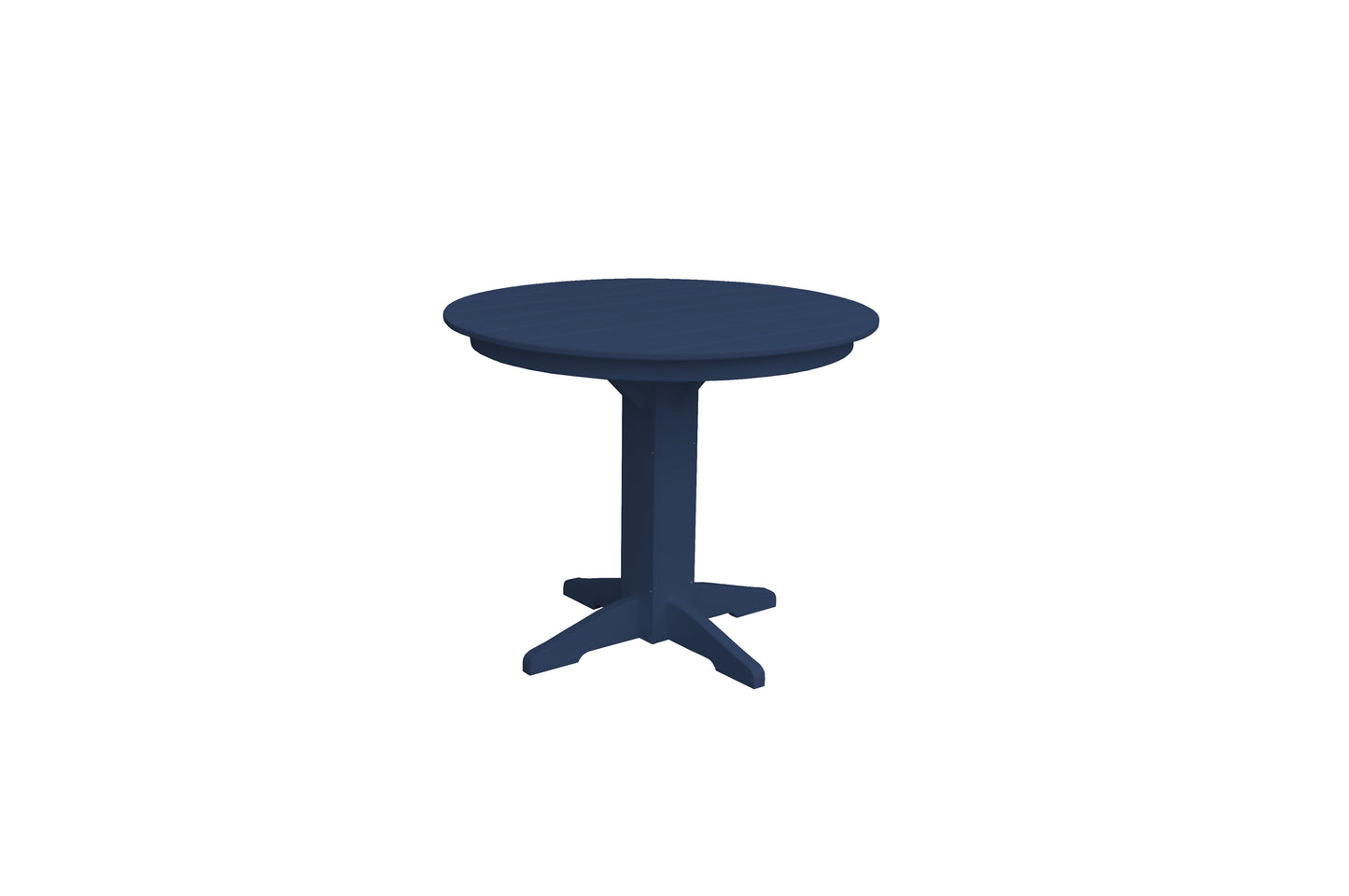 Bryton Park Poly Furniture Recycled Plastic 44" Round Table Table (Counter Height) - LEAD TIME TO SHIP 10 BUSINESS DAYS