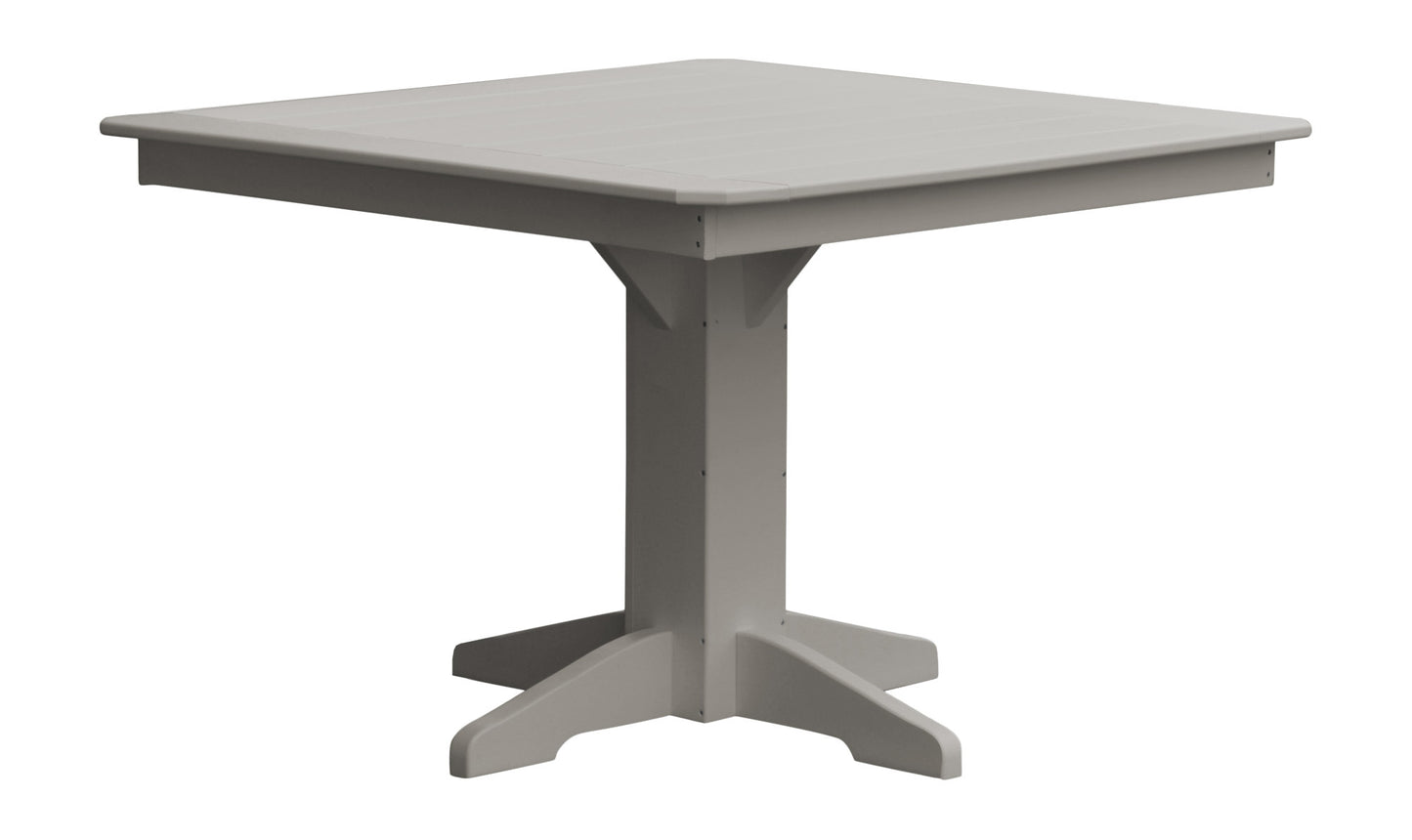 Bryton Park Poly Furniture Recycled Plastic 44" Square Dining Table - LEAD TIME TO SHIP 2 WEEKS OR LESS