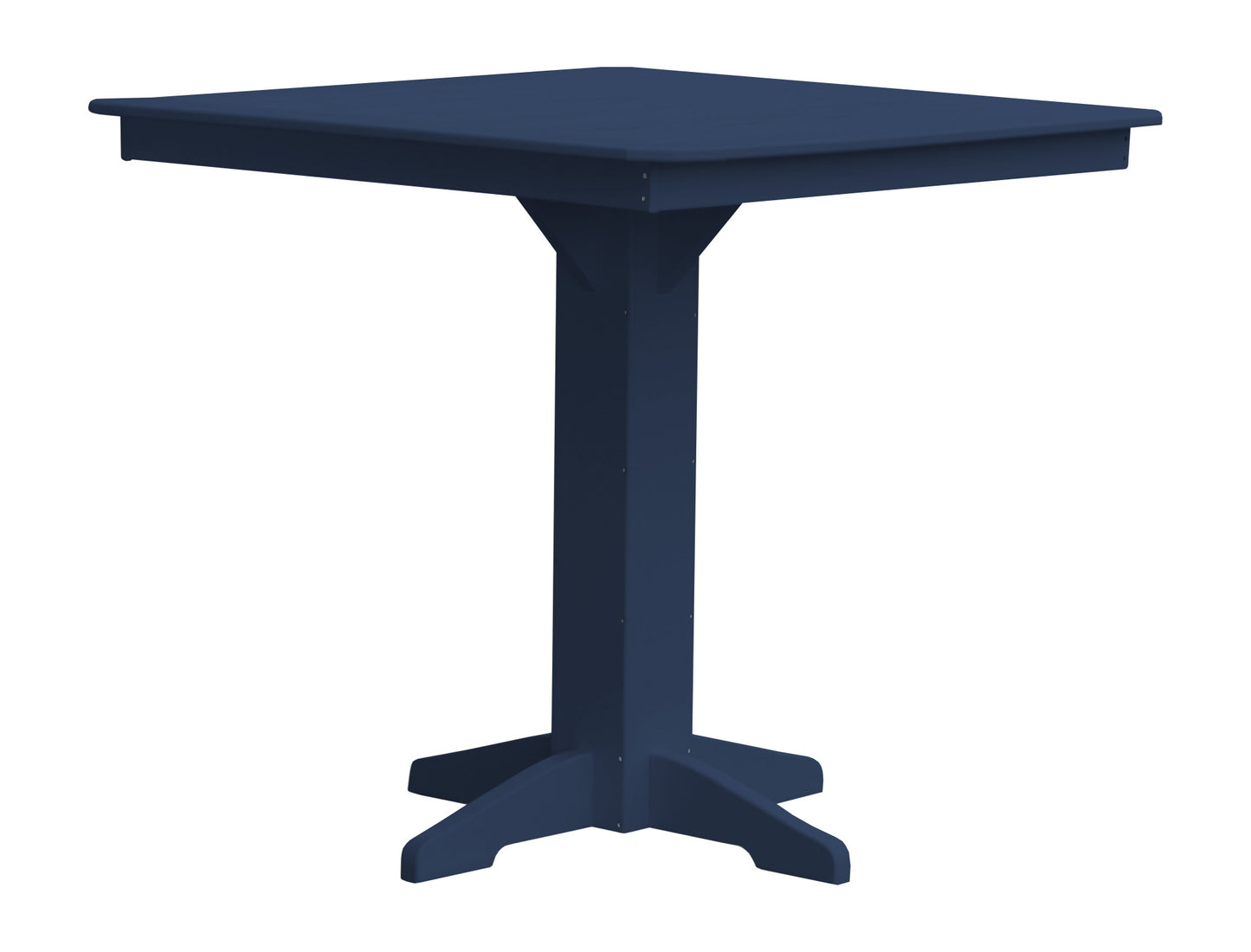 Bryton Park Poly Furniture Recycled Plastic 44" Square Bar Table (BAR HEIGHT) - LEAD TIME TO SHIP 2 WEEKS OR LESS