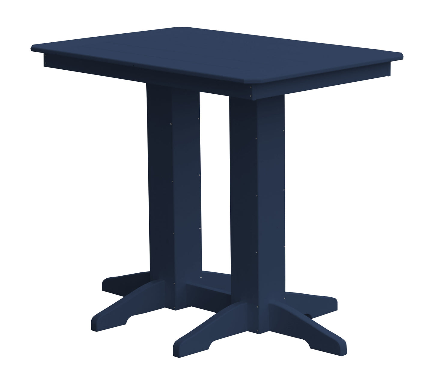 Bryton Park Poly Furniture Recycled Plastic 48" x 33" Bar Table (BAR HEIGHT) - LEAD TIME TO SHIP 10 BUSINESS DAYS