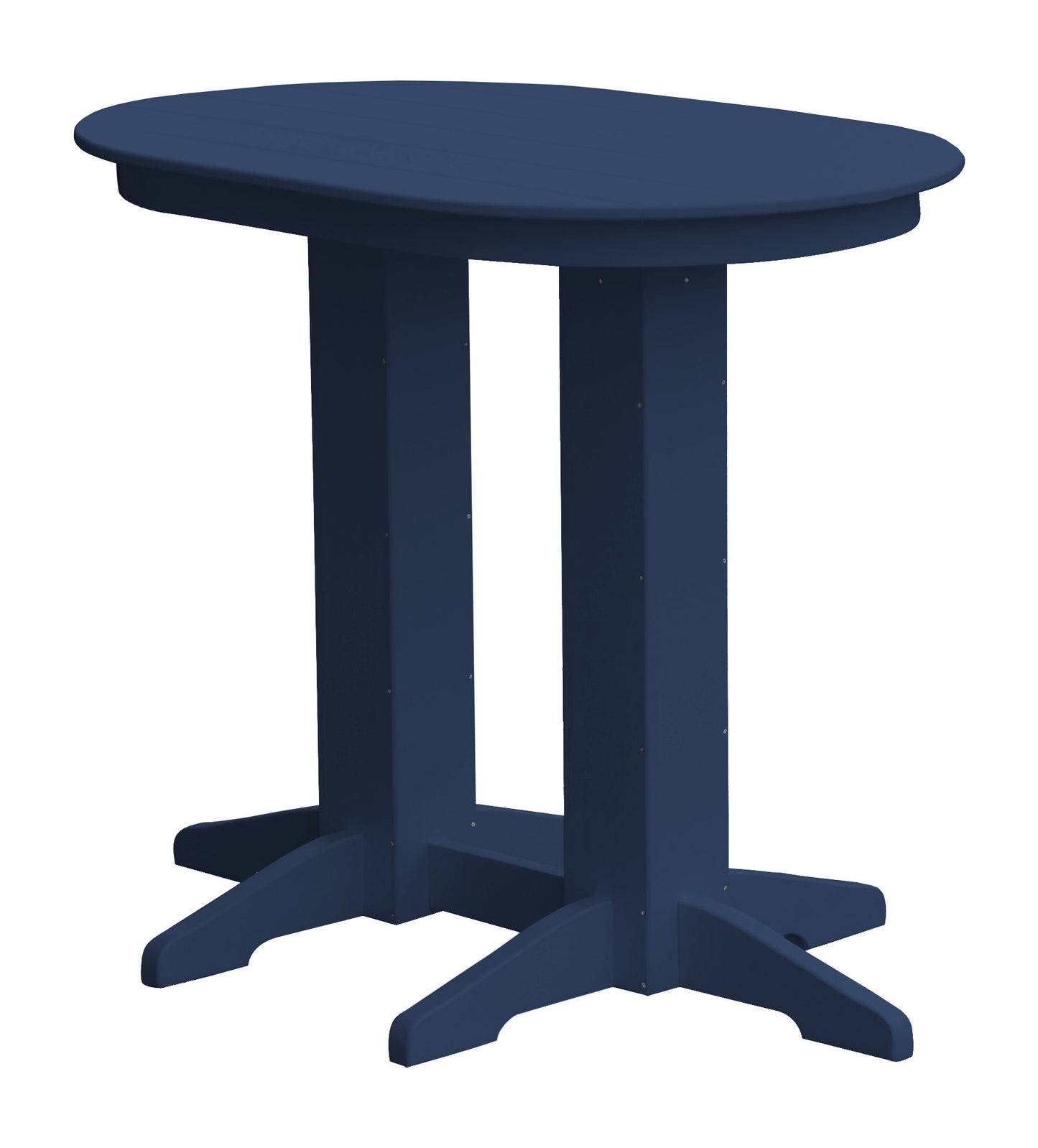 Bryton Park Poly Furniture Recycled Plastic 4' Oval Bar Table (BAR HEIGHT) - LEAD TIME TO SHIP 10 BUSINESS DAYS