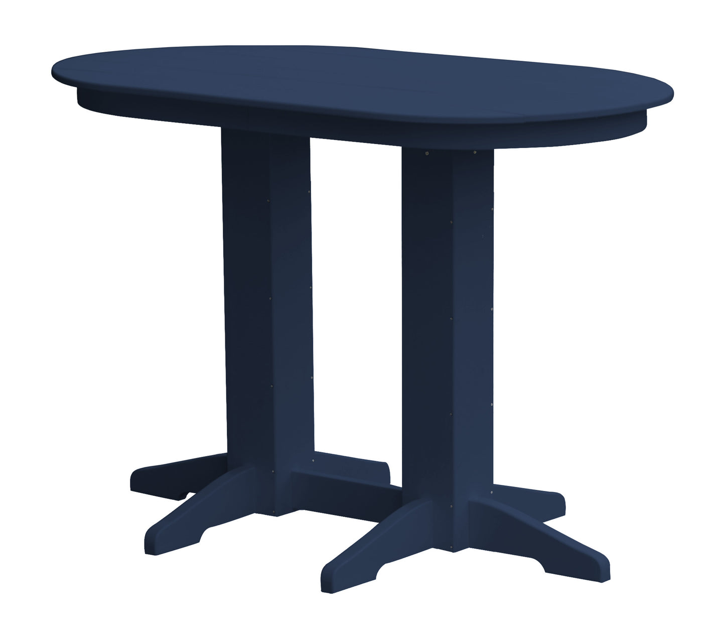 Bryton Park Poly Furniture Recycled Plastic 5' Oval Bar Table (BAR HEIGHT) - LEAD TIME TO SHIP 10 BUSINESS DAYS