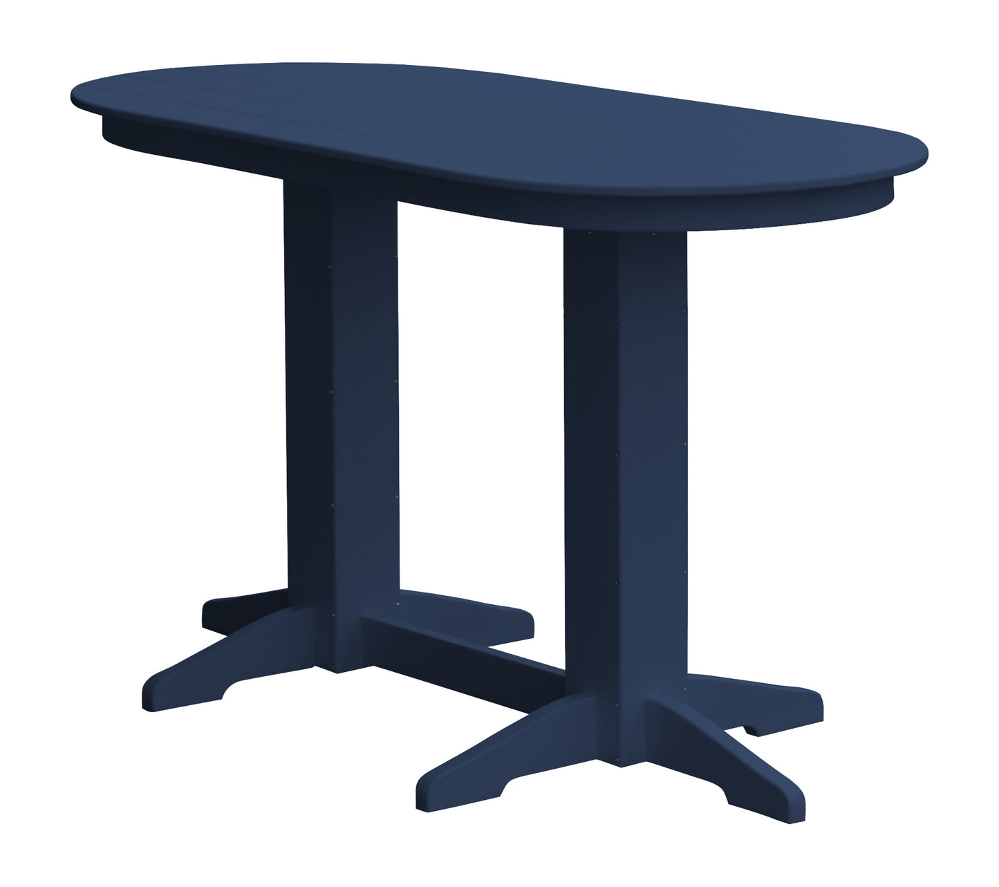 Bryton Park Poly Furniture Recycled Plastic 6' Oval Bar Table (BAR HEIGHT) - LEAD TIME TO SHIP 10 BUSINESS DAYS