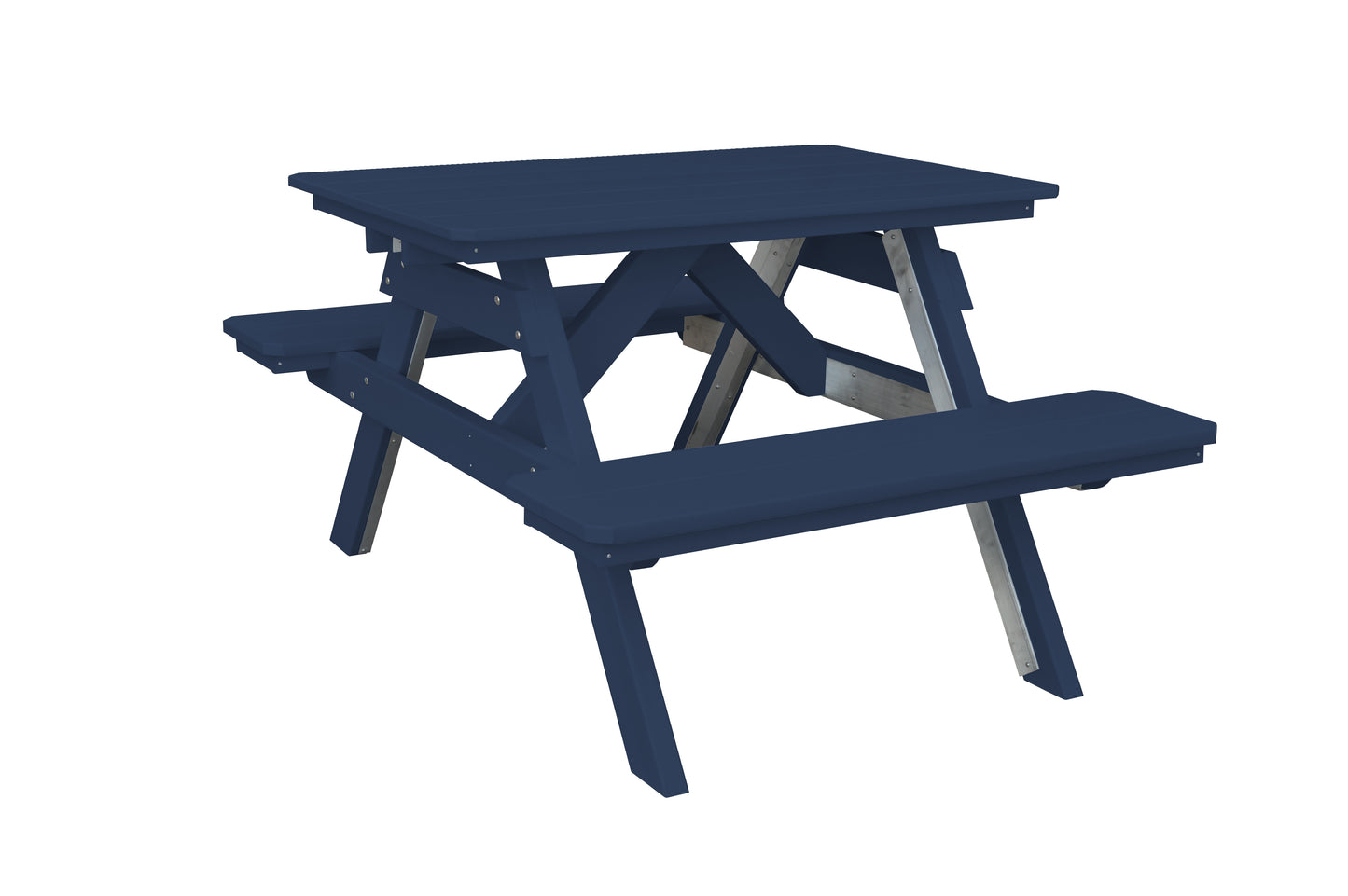 Bryton Park Poly Furniture Recycled Plastic 4' Picnic Table - LEAD TIME TO SHIP 10 BUSINESS DAYS