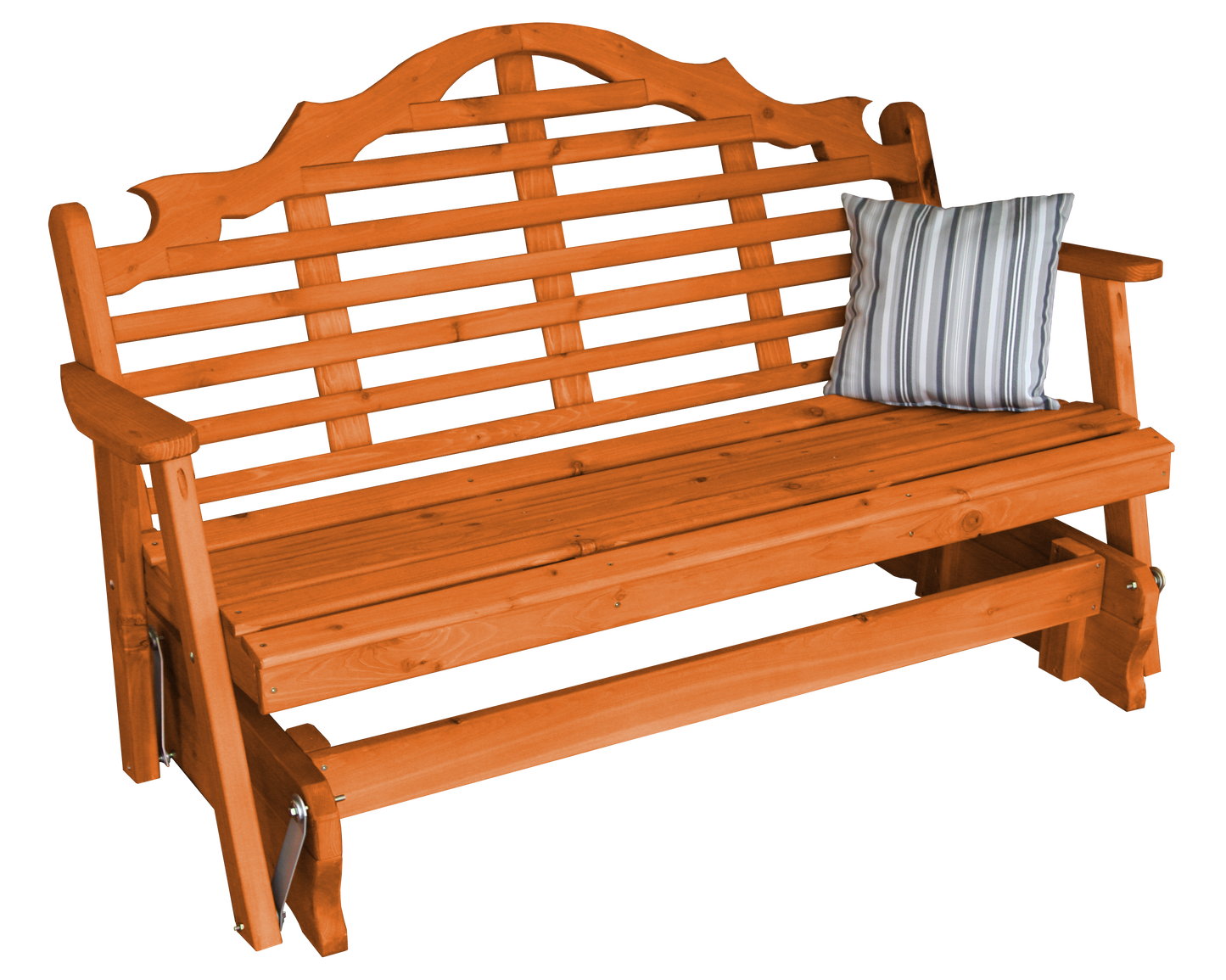 Regallion Outdoor Western Red Cedar 6' Marlboro Glider - LEAD TIME TO SHIP 7 BUSINESS DAYS OR LESS