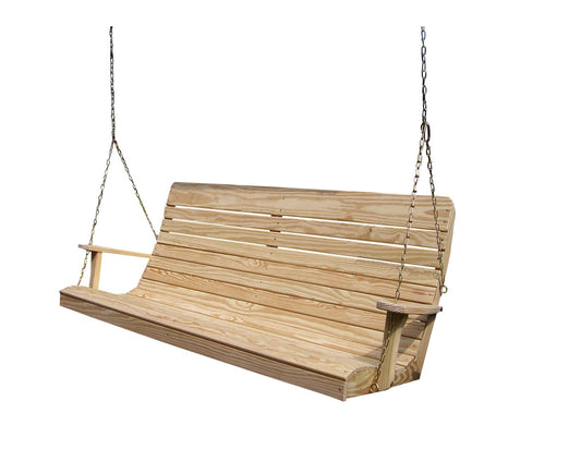 A&L Furniture Co. Furniture Pressure Treated 5' Highback Swing - LEAD TIME TO SHIP 10 BUSINESS DAYS