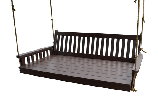 Bryton Park Poly Furniture 75" Poly Twin Mattress Traditional English Swingbed - LEAD TIME TO SHIP 3 WEEKS OR LESS