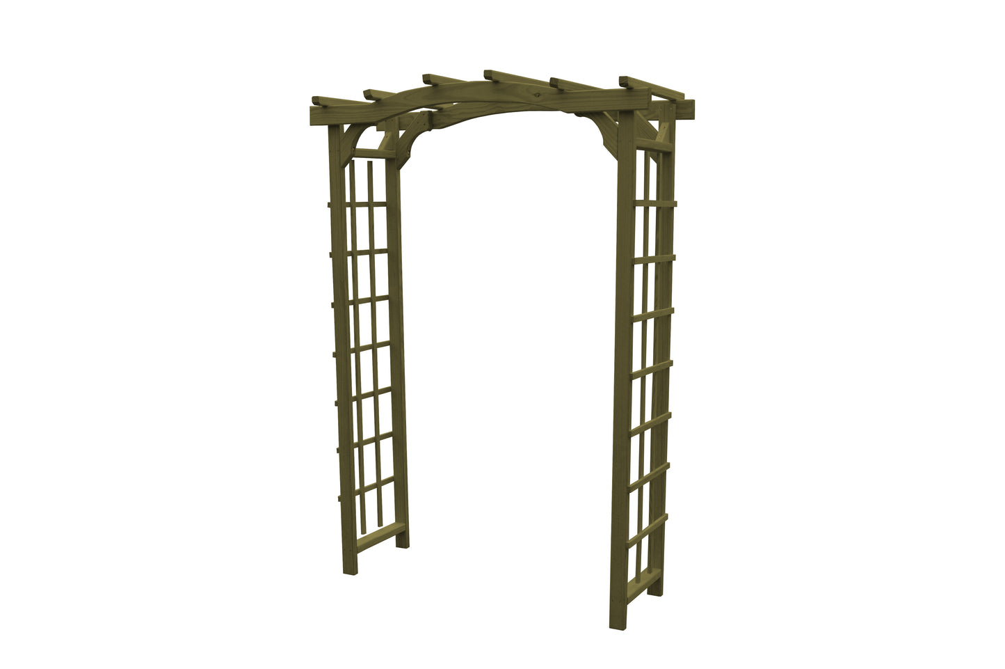 Backyard Crafts 4' Madison Pressure Treated Pine Arbor - LEAD TIME TO SHIP 10 BUSINESS DAYS