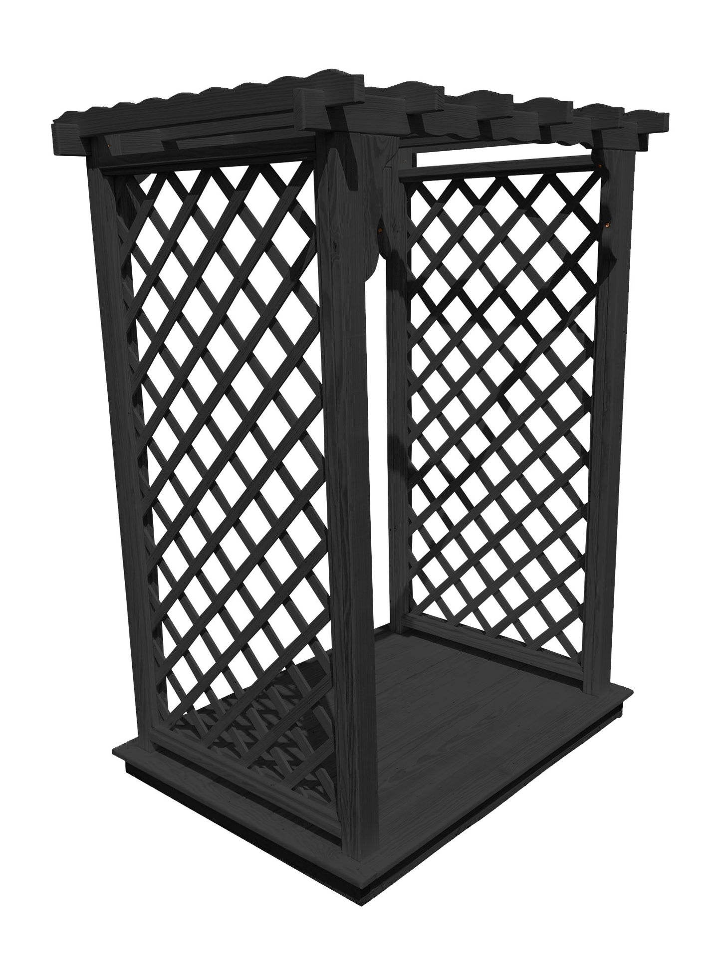 Backyard Crafts 5' Covington Pressure Treated Pine Arbor & Deck - LEAD TIME TO SHIP 10 BUSINESS DAYS