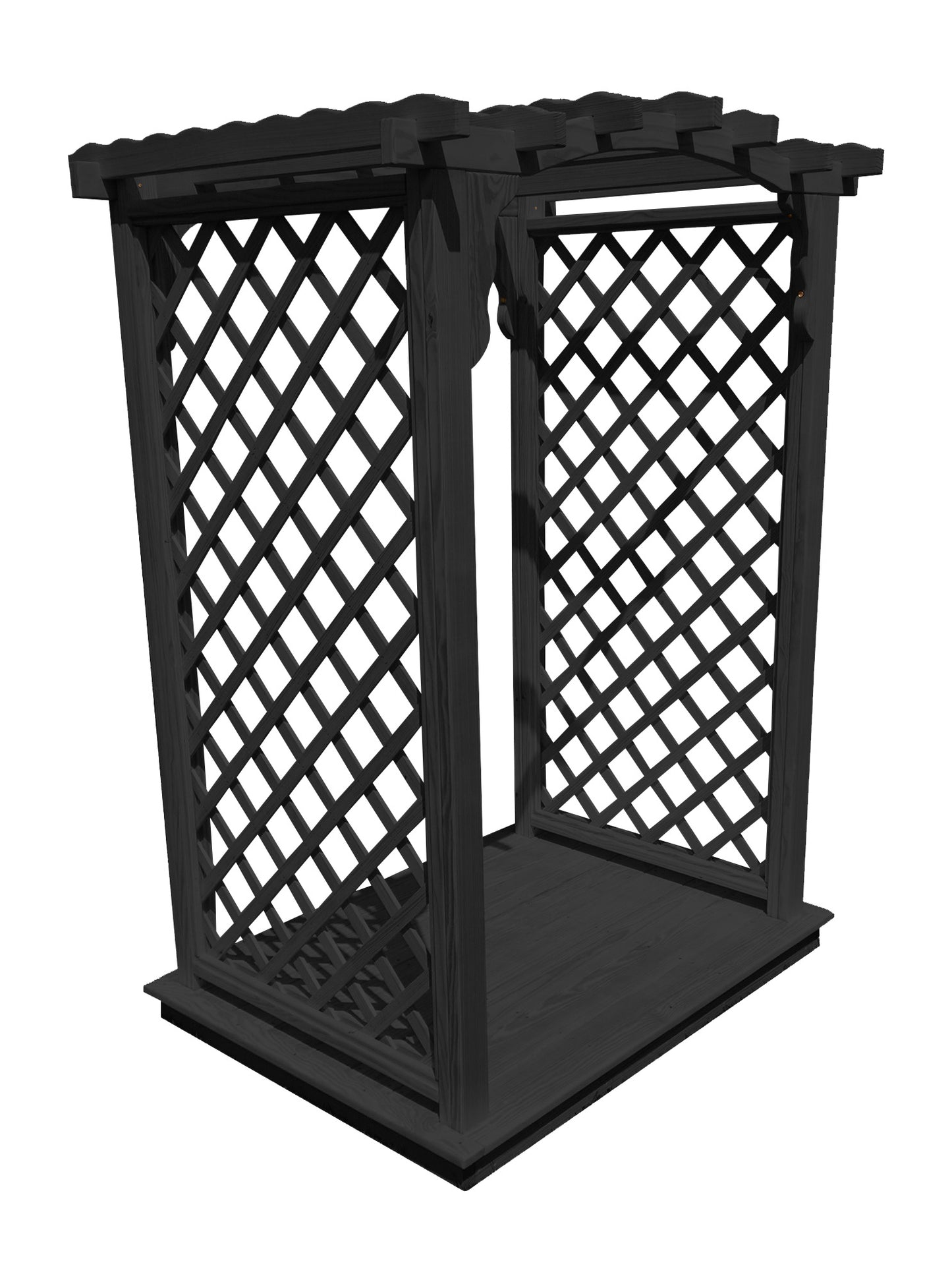 Backyard Crafts 5' Jamesport Pressure Treated Pine Arbor & Deck - LEAD TIME TO SHIP 10 BUSINESS DAYS
