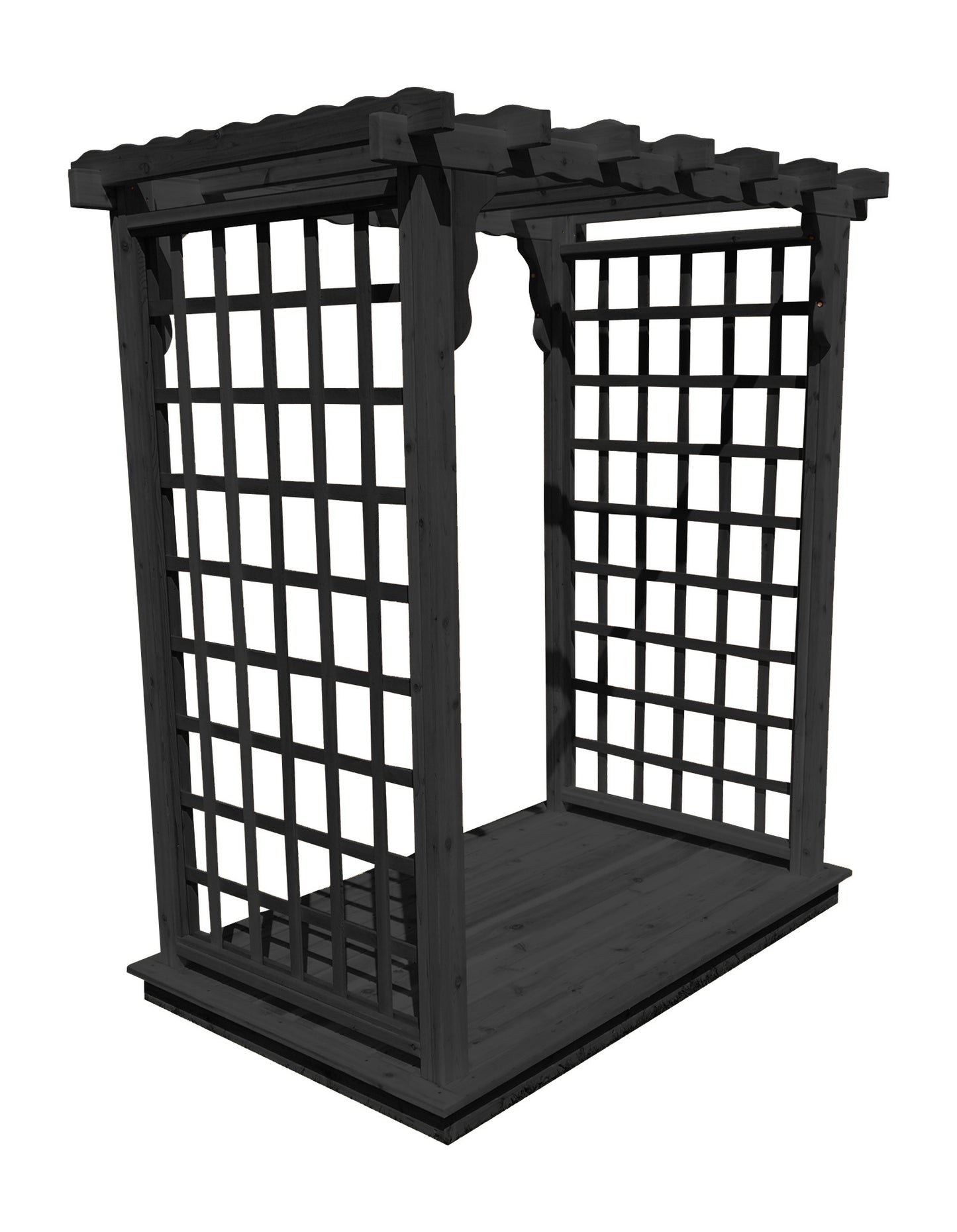 Backyard Crafts Western Red Cedar 5' Lexington Arbor & Deck - LEAD TIME TO SHIP 2 WEEKS