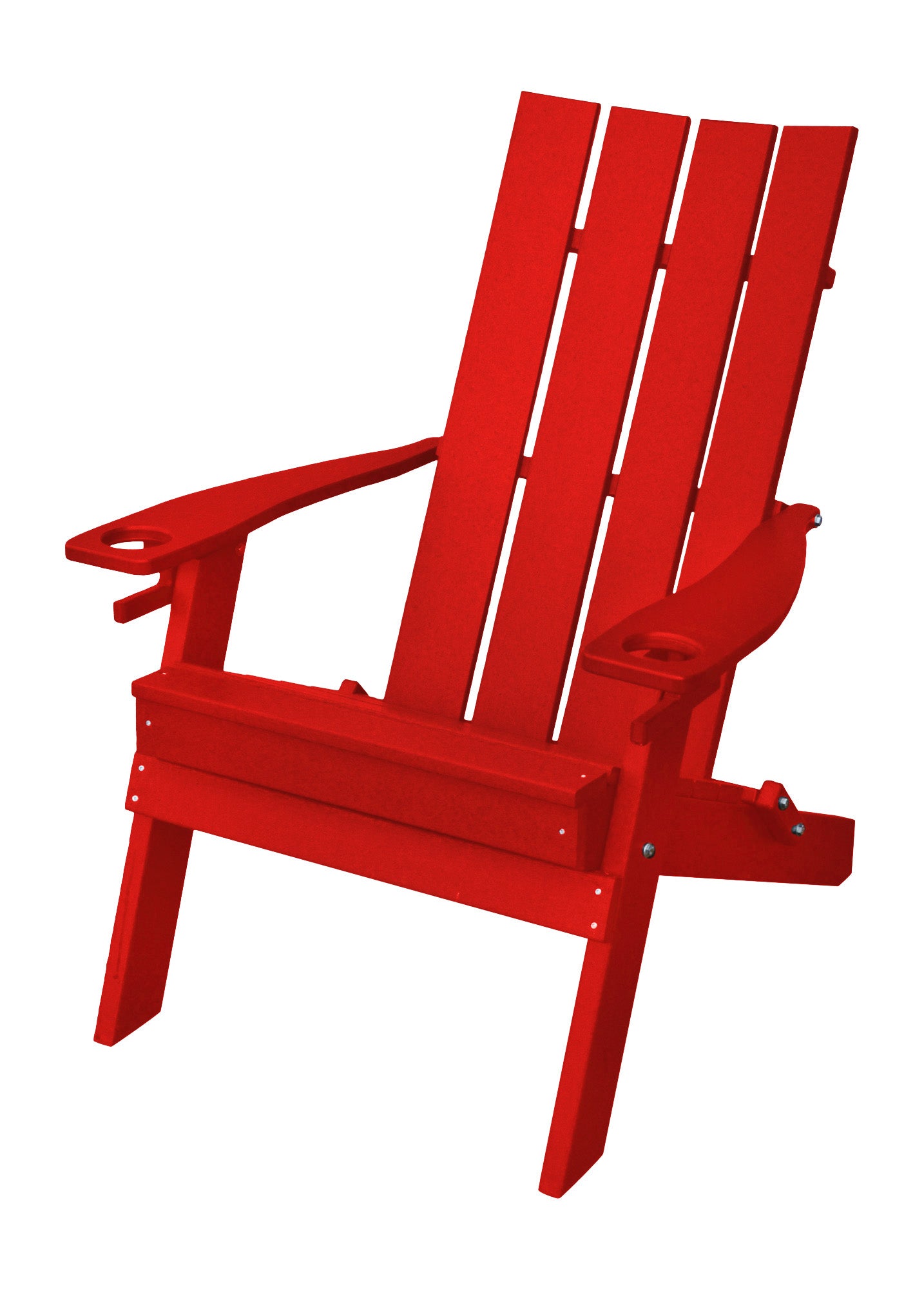 Bryton Park Poly Furniture Amish Made Poly Hampton Folding Adirondack Chair w/2 cupholders - LEAD TIME TO SHIP 10 BUSINESS DAYS