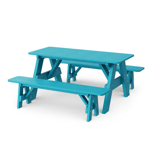 Wildridge Heritage 72" Picnic Table with Detached Benches - LEAD TIME TO SHIP 2 WEEKS OR LESS