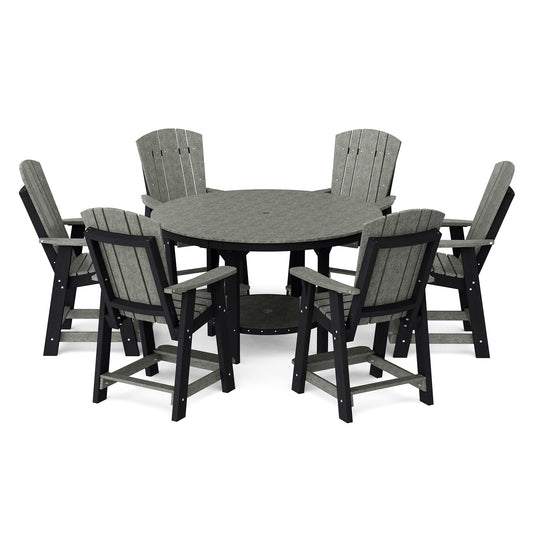 Wildridge Heritage 7 Piece 60" Pub Counter Set - LEAD TIME TO SHIP 2 WEEKS OR LESS