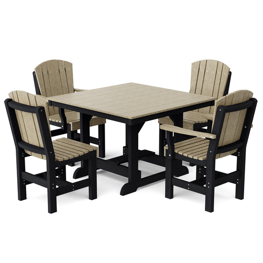 Wildridge Heritage 5-Piece 44" x 44" Dining Set - LEAD TIME TO SHIP 2 WEEKS OR LESS