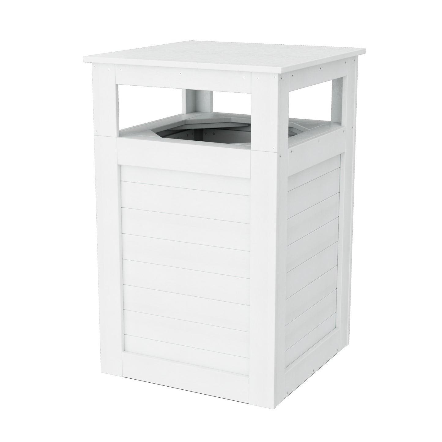 Wildridge Outdoor Recycled Plastic Heritage Outdoor Trash Can - LEAD TIME TO SHIP 3 WEEKS OR LESS