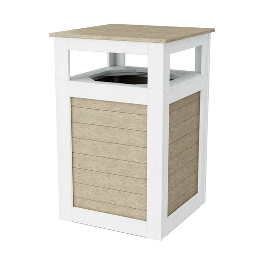 Wildridge Outdoor Recycled Plastic Heritage Outdoor Trash Can - LEAD TIME TO SHIP 3 WEEKS OR LESS