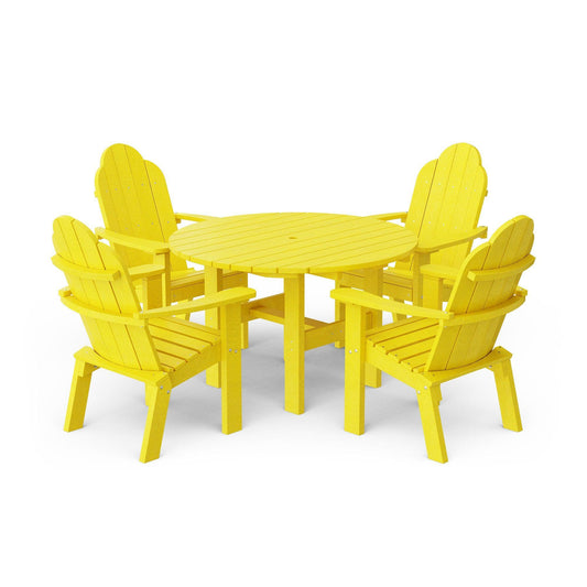 Wildridge Classic 5 Piece 46" Round Dining Set with Deck Chairs - LEAD TIME TO SHIP 2 WEEKS OR LESS