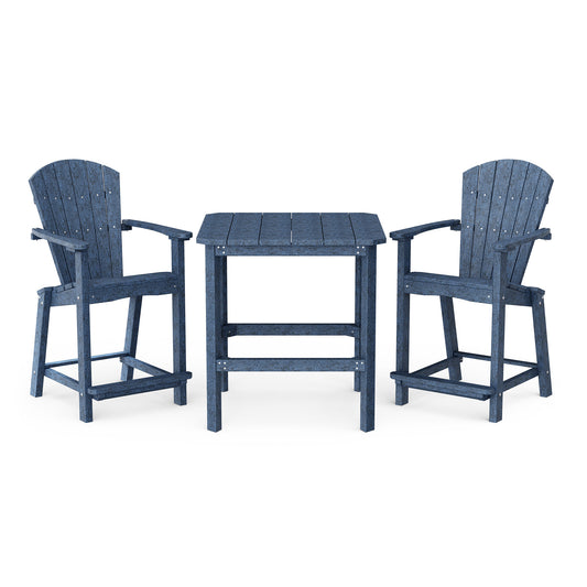 Wildridge Classic Outdoor 3-Piece Counter Set (COUNTER HEIGHT) - LEAD TIME TO SHIP 3 WEEKS OR LESS