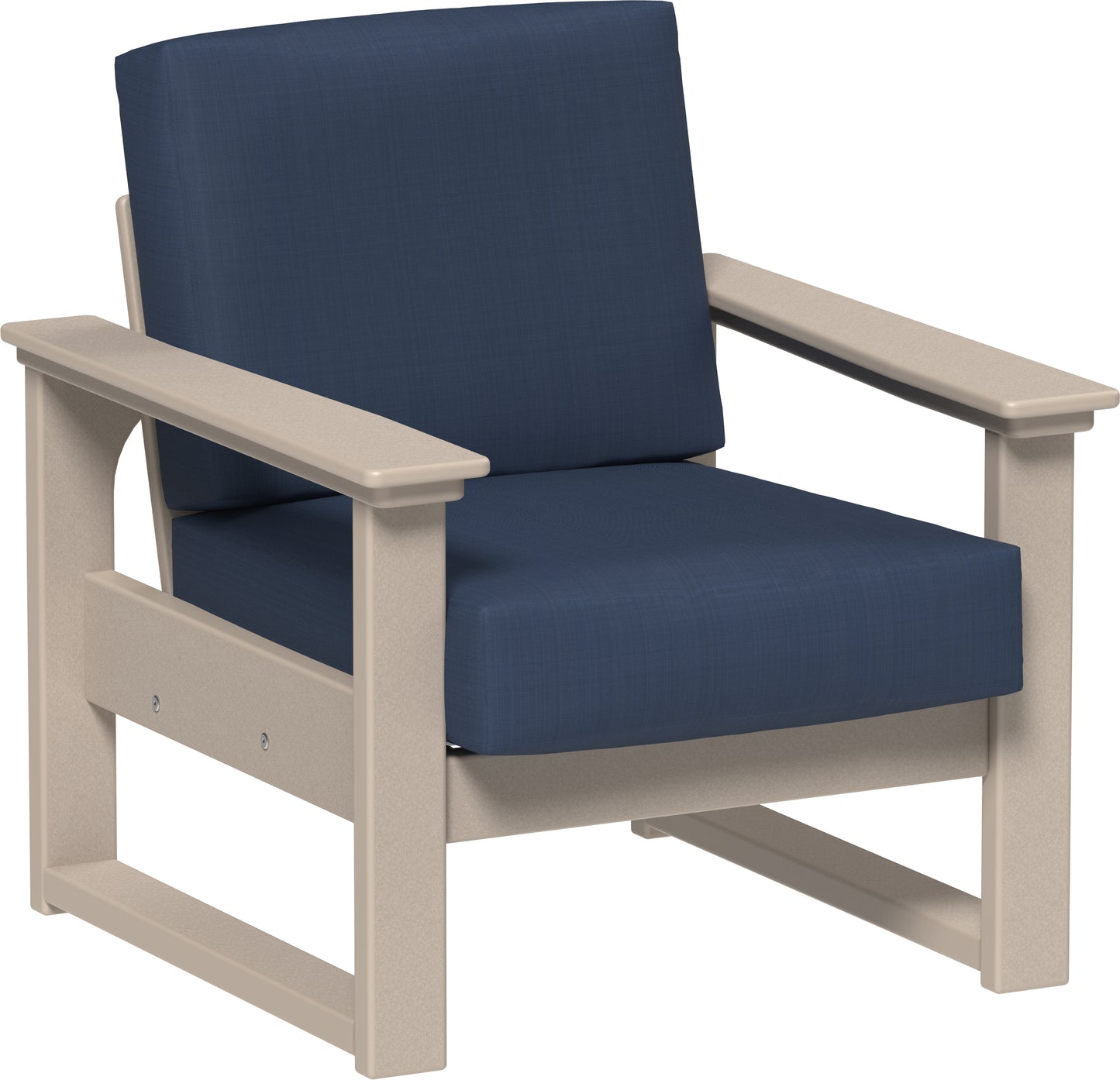 LuxCraft Recycled Plastic Lanai Deep Seating Chair - LEAD TIME TO SHIP 3 TO 4 WEEKS