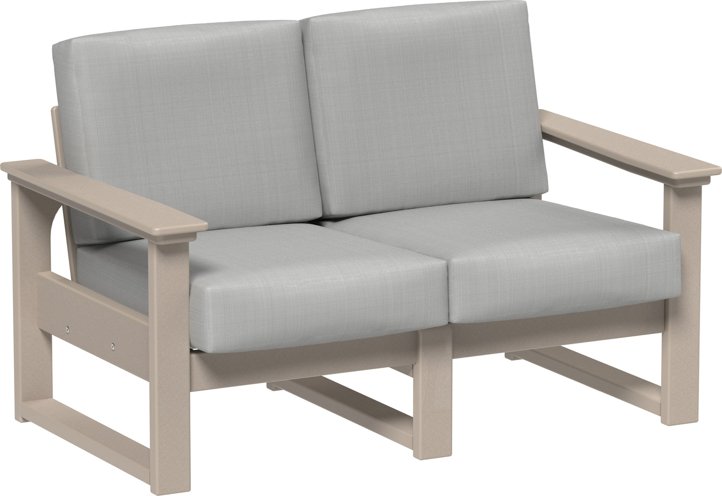 LuxCraft Recycled Plastic Lanai Deep Seating Loveseat - LEAD TIME TO SHIP 3 TO 4 WEEKS