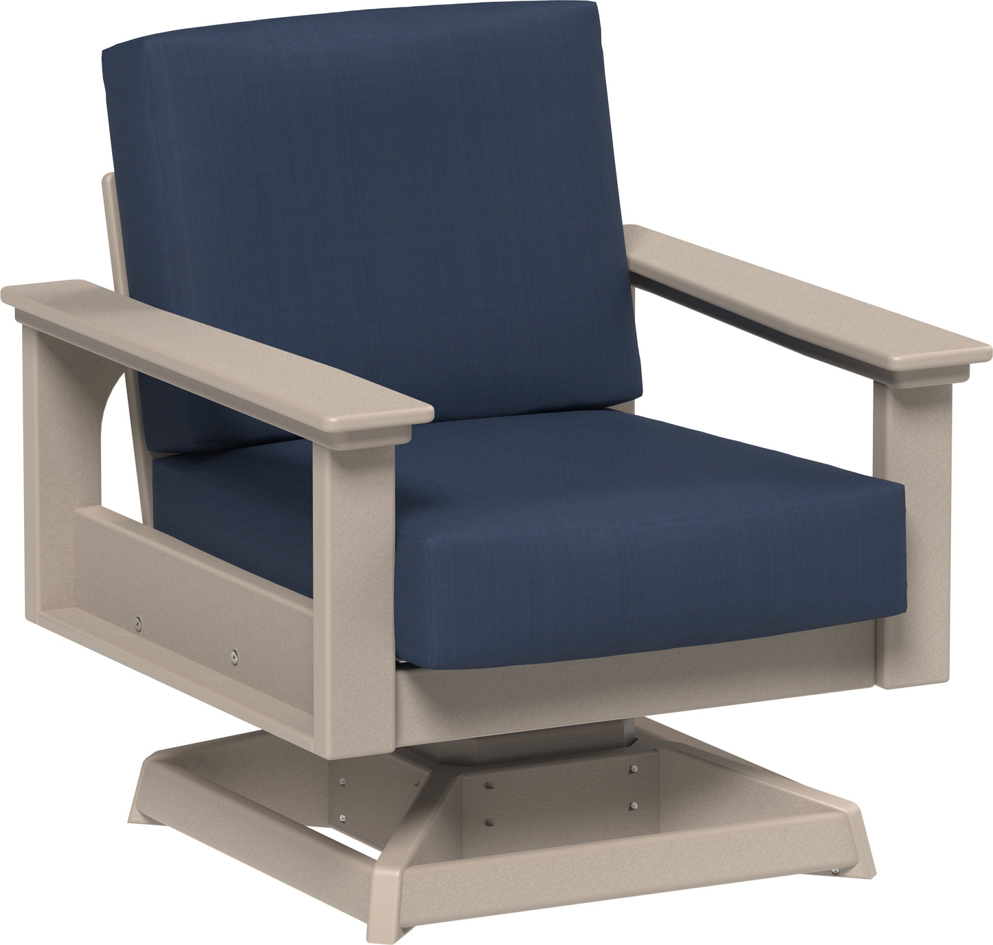 LuxCraft Recycled PlasticLanai Deep Seating Swivel Rocker - LEAD TIME TO SHIP 3 TO 4 WEEKS